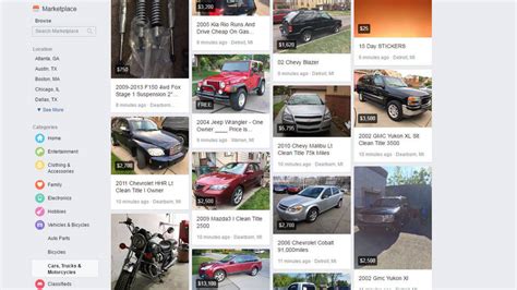 New and used saloons, pick-ups, 4x4s, crossovers, motorcycles and more. . Fb marketplace cars and trucks